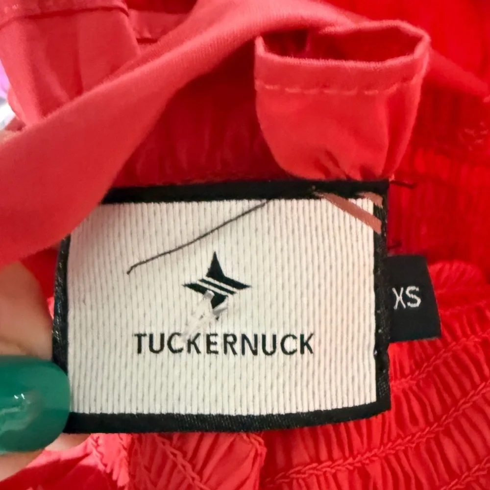 Tuckernuck Alannah Smocked midi dress with bow straps - Picture 6 of 6